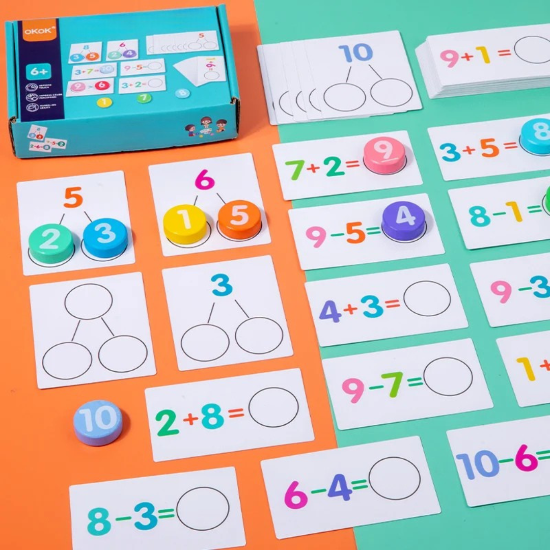 Mathematikspielzeug Zahlenerkennung – Montessori Lernmaterial für Kinder