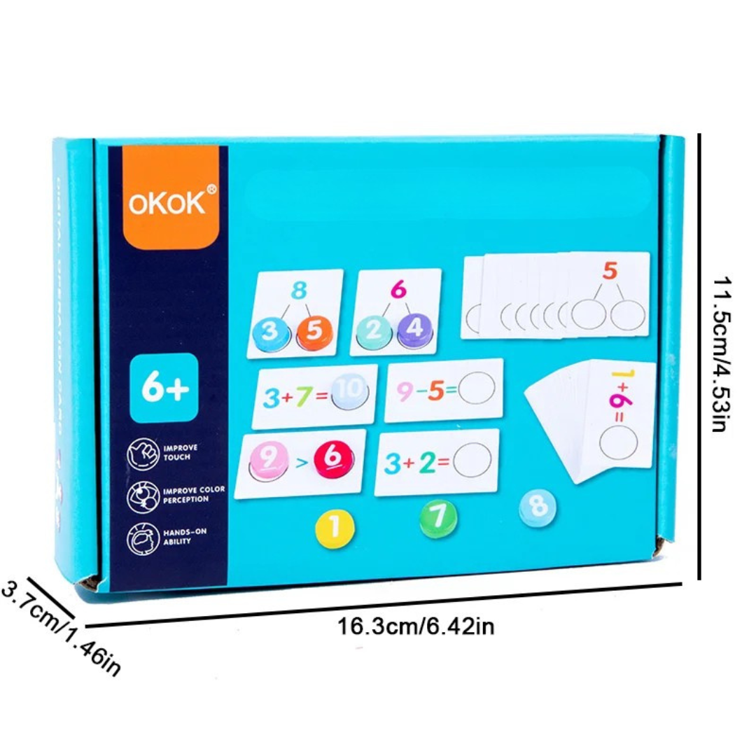 Mathematikspielzeug Zahlenerkennung – Montessori Lernmaterial für Kinder