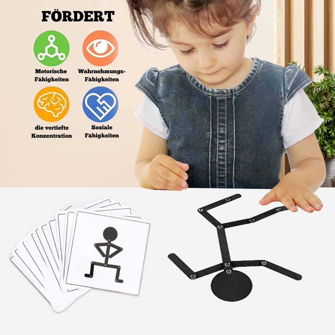 Holz Puzzle Spielzeug – Montessori Feinmotorik Training für Kinder ab 3 Jahren