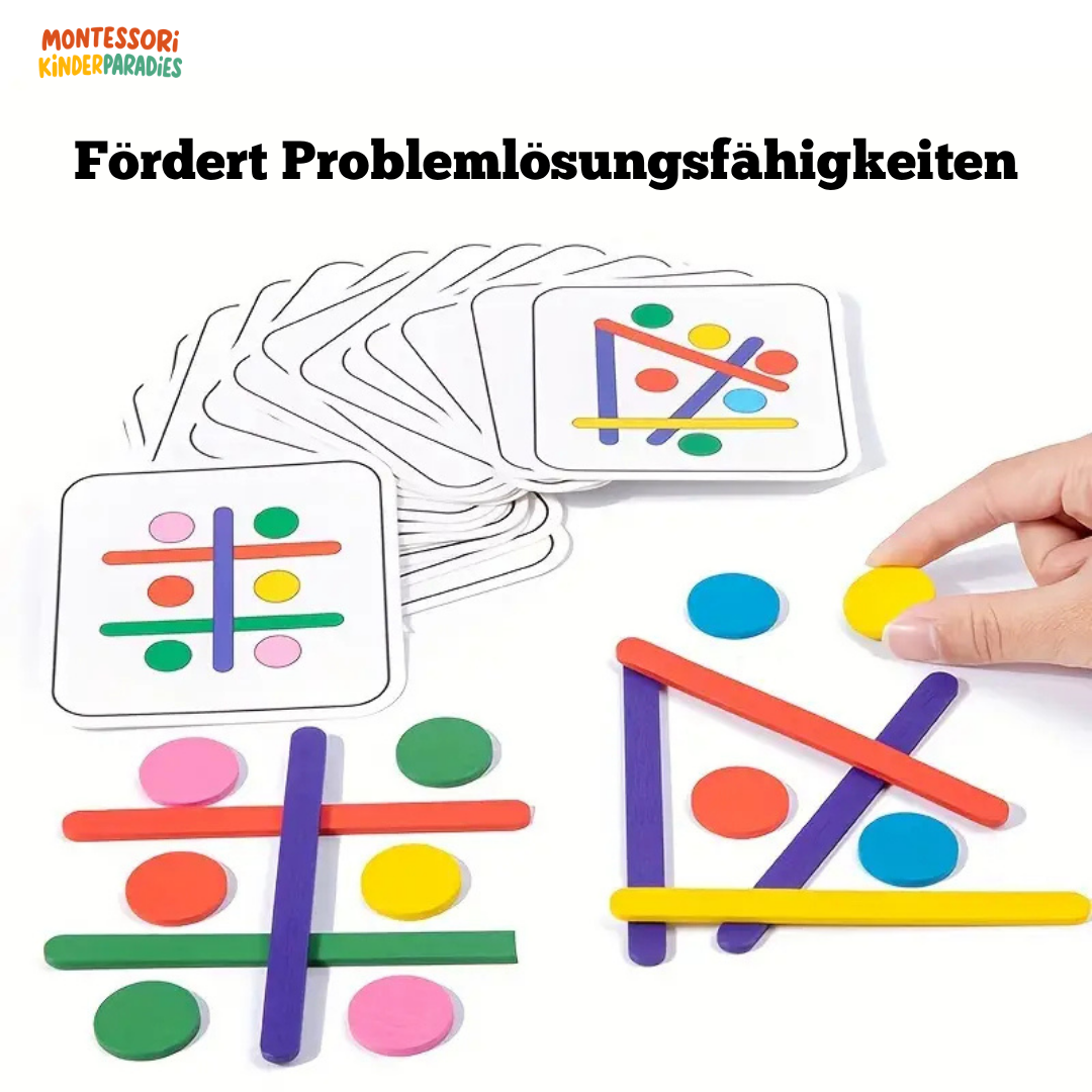Holz Regenbogen Puzzle – Montessori Lernspielzeug für Kinder ab 2 Jahren