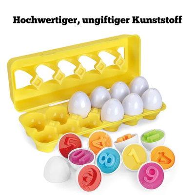 Buntes Eier Set – Montessori Formensortierspiel für Kleinkinder