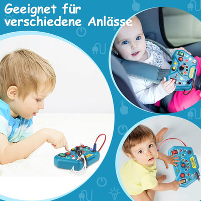 Tragbares Puzzle mit LED-Lichtern – Montessori Lernspielzeug für Kinder ab 2 Jahren