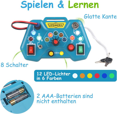 Tragbares Puzzle mit LED-Lichtern – Montessori Lernspielzeug für Kinder ab 2 Jahren