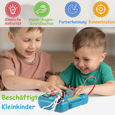Tragbares Puzzle mit LED-Lichtern – Montessori Lernspielzeug für Kinder ab 2 Jahren