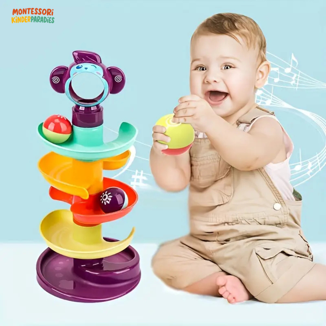 Montessori Rollball Spielzeug – Motorikspielzeug für 1-3 Jahre