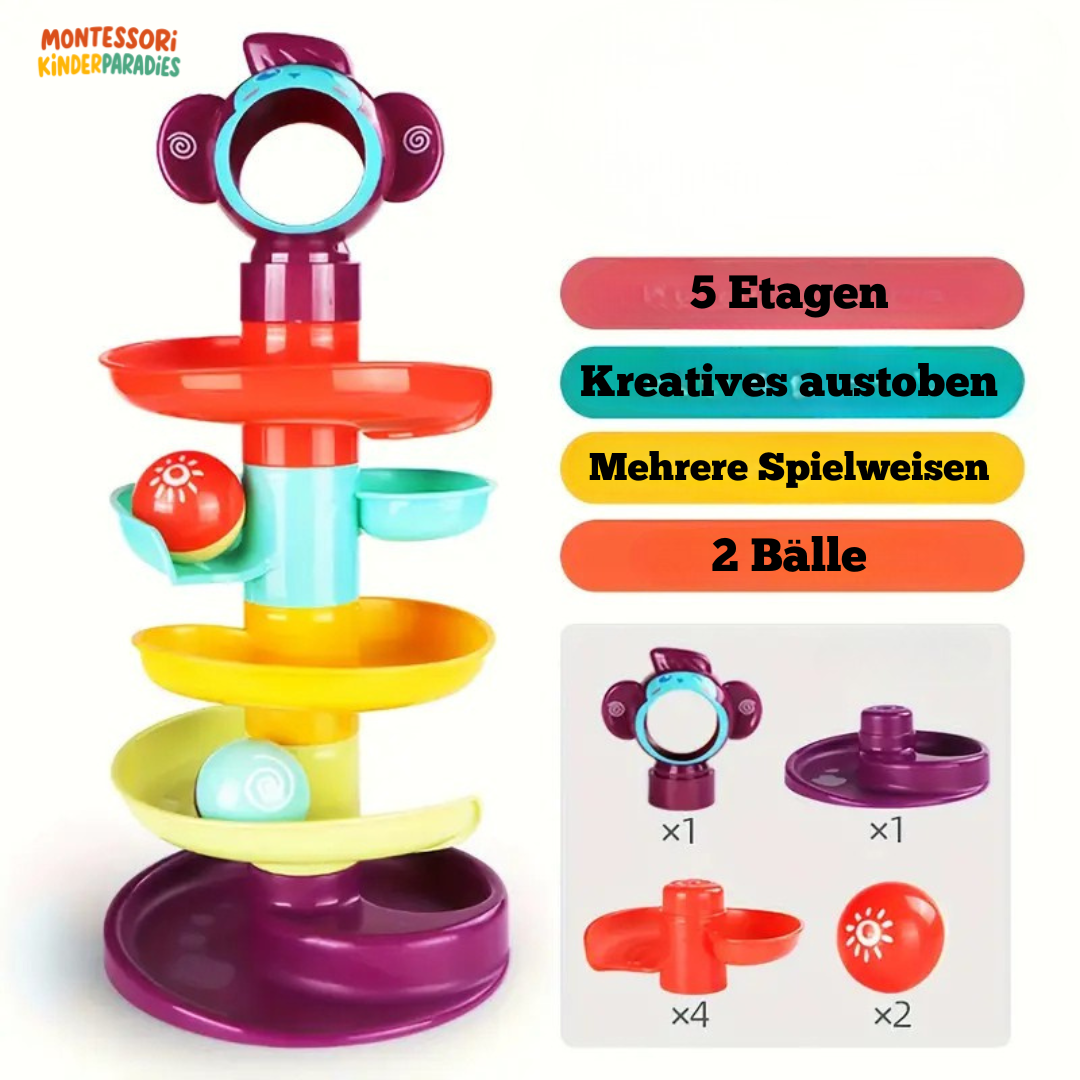 Montessori Rollball Spielzeug – Motorikspielzeug für 1-3 Jahre