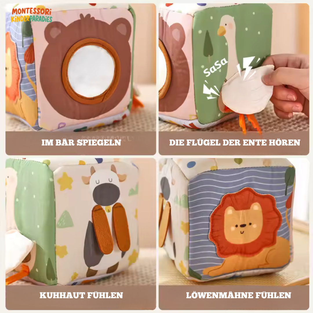 Bunte Baumwolle Tissue Box – Montessori Sensorikspielzeug