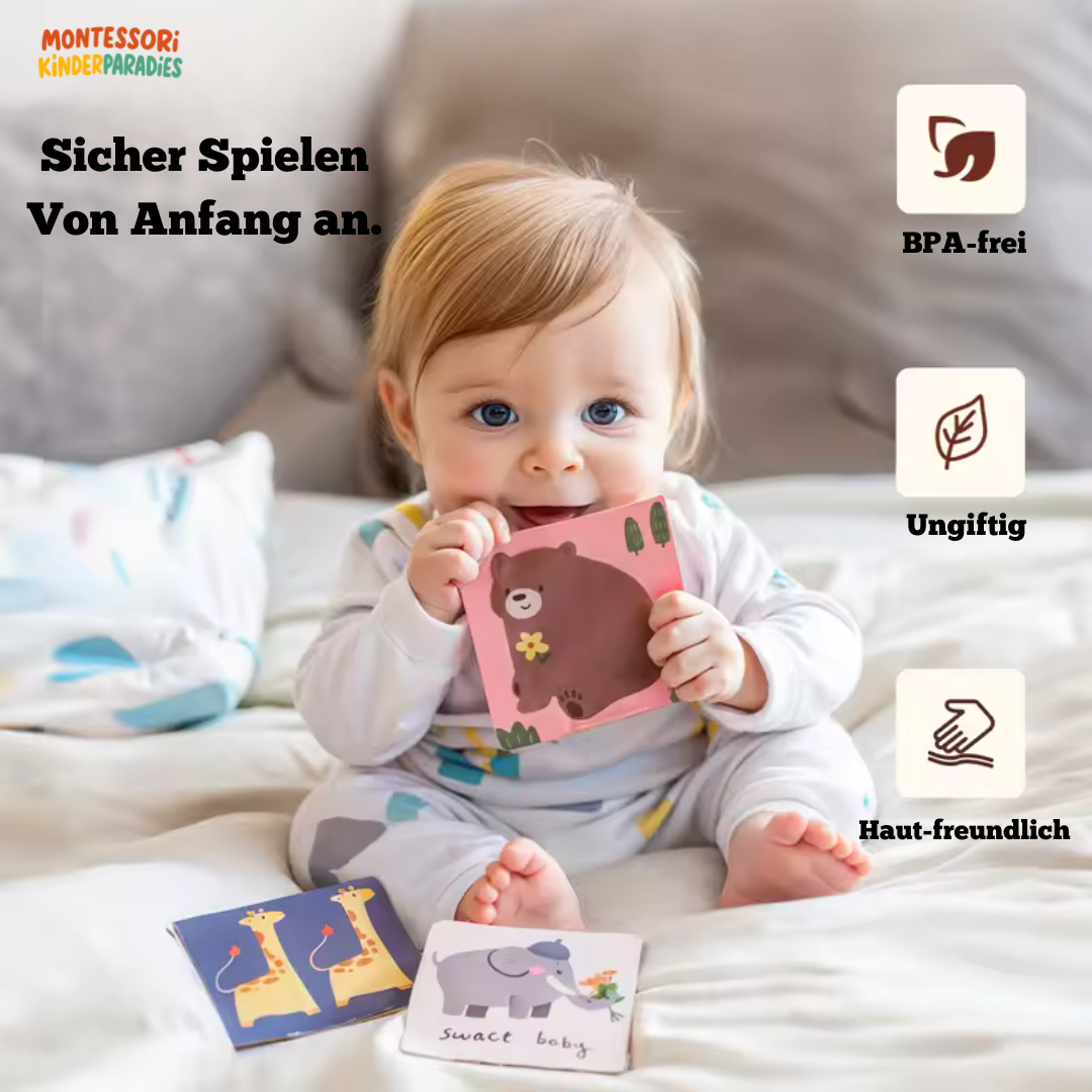 Bunte Baumwolle Tissue Box – Montessori Sensorikspielzeug