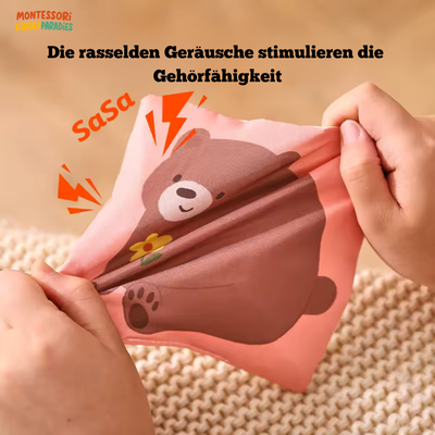 Bunte Baumwolle Tissue Box – Montessori Sensorikspielzeug