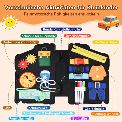 Montessori Busy Board für Kleinkinder – Motorikspielzeug für 1-4 Jahre 1