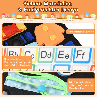 Montessori Busy Board für Kleinkinder – Motorikspielzeug für 1-4 Jahre 3