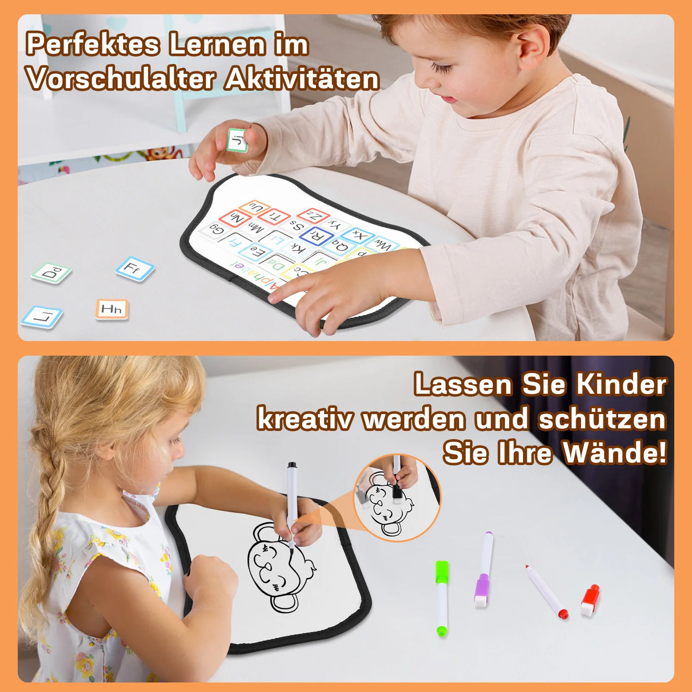 Montessori Busy Board für Kleinkinder – Motorikspielzeug für 1-4 Jahre 4