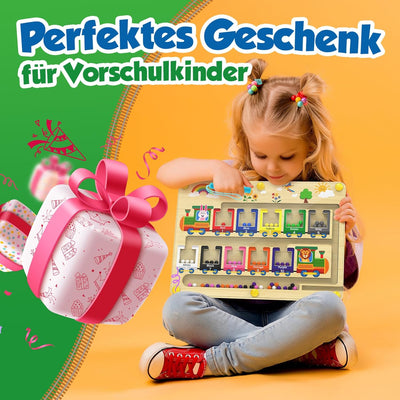 Montessori Holzspielzeug – Magnetisches 3D-Labyrinth zur Förderung von Farben und Zahlen 2