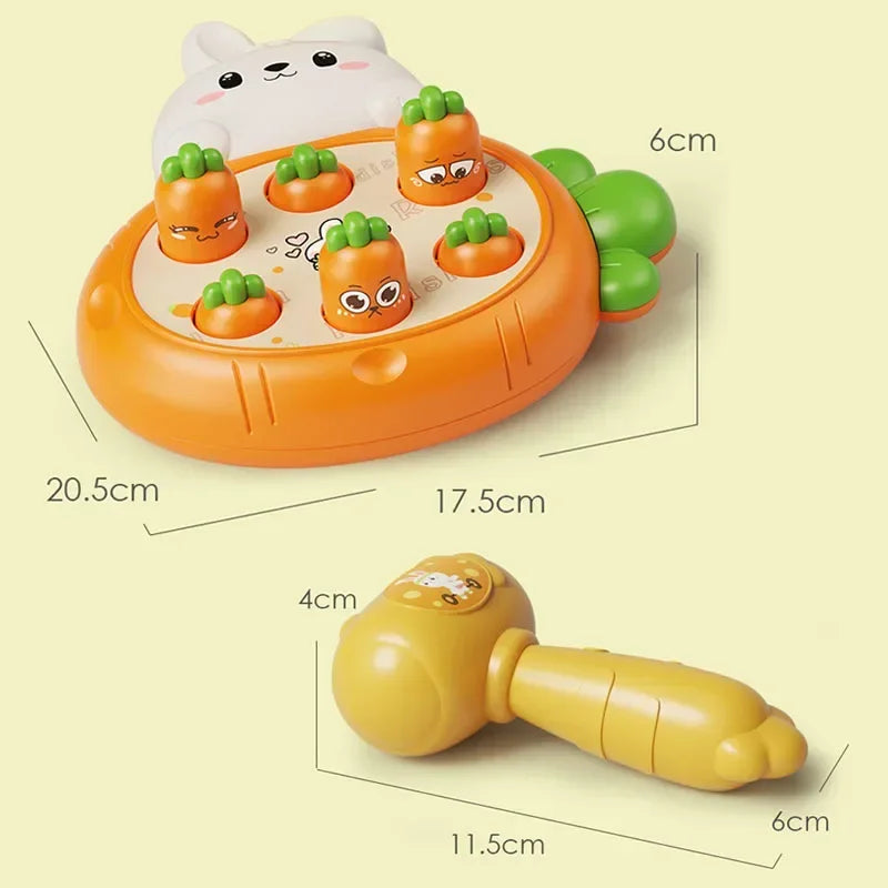 Montessori Klopfspielsatz aus Holz für Kleinkinder ab 2 Jahren – Pädagogisches Spielzeug mit Hammer und Tiermotiven 4