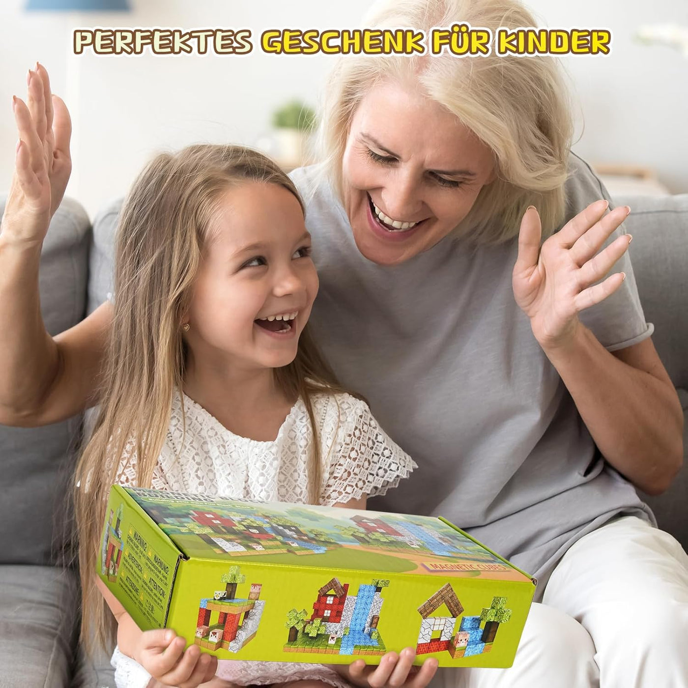 Montessori Magnetische Bausteine Set für Kinder ab 3 Jahren – 100/200/300 Teile, Robuste Qualität, Fördert Kreativität und Motorik 6