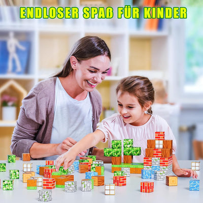 Montessori Magnetische Bausteine für Kinder – Kreatives Spielzeug zur Förderung von Fähigkeiten, 100/200/300 Teile, Robuste Qualität 6