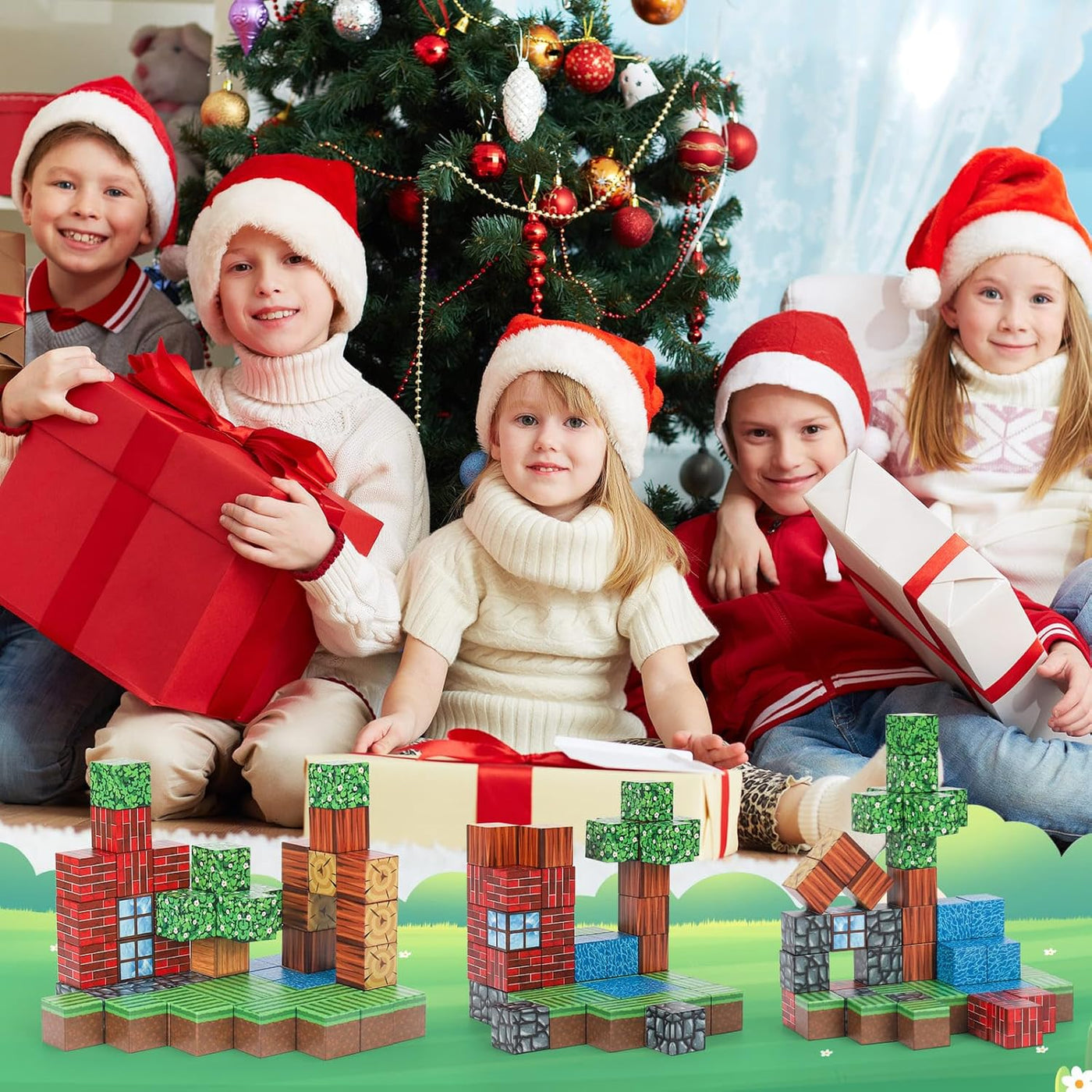 Montessori Magnetische Bausteine für Kinder – Kreatives Spielzeug zur Förderung von Fähigkeiten, 100/200/300 Teile, Robuste Qualität 7