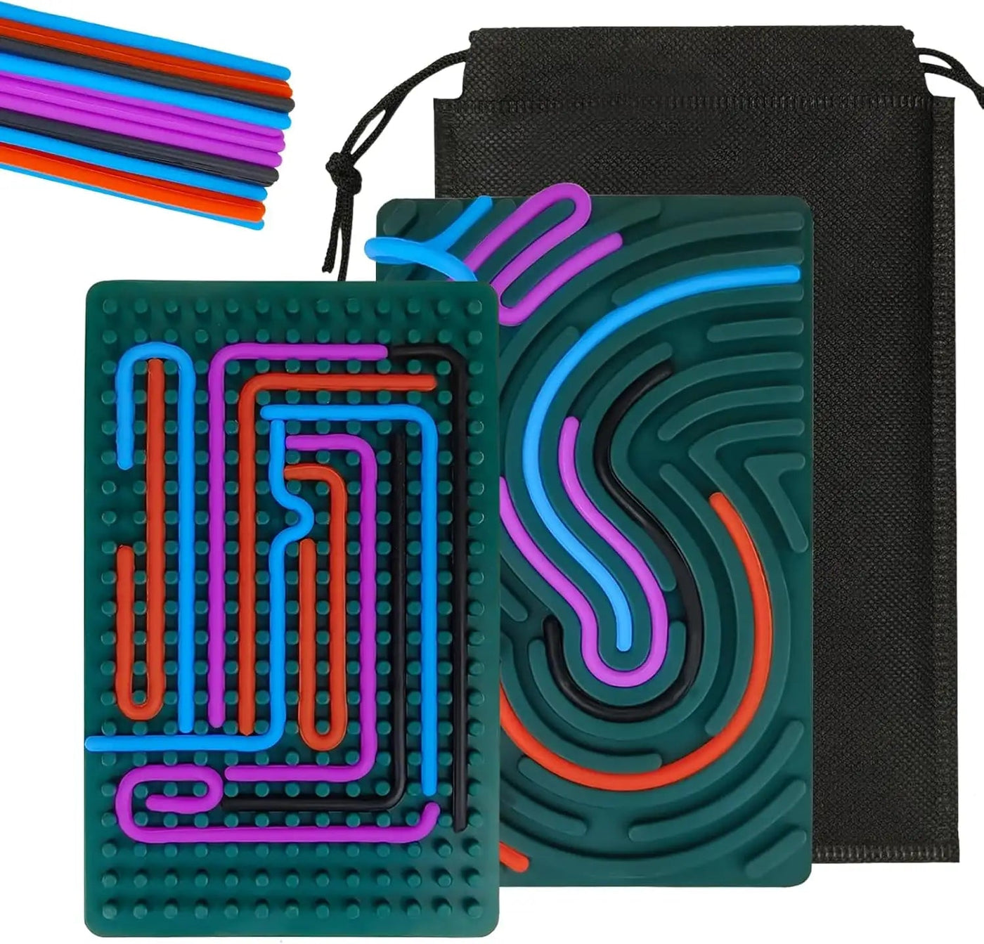 Montessori Motorikspielzeug Holz ab 1 Jahr – Doppelseitiges Activity Board mit 20 interaktiven Funktionen für Kinder und Erwachsene 0