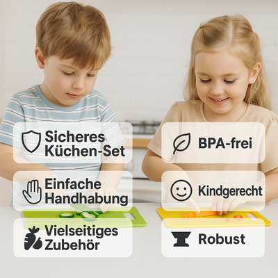Sicheres Kinder Küchen Set mit Ergonomischen Kochwerkzeugen – Ungiftige Materialien für kleine Gourmetköche ab 3 Jahren 2